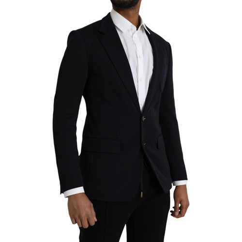 DOLCE & GABBANA Blazer Blue Wool Notch Single Breasted Coat IT48/US38/M 2330usd - Picture 2 of 10