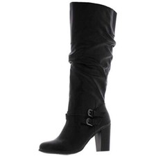 Style & Co. Womens Sana Closed Toe Mid-calf Fashion, Black Smooth