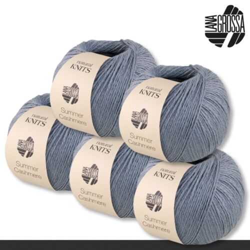Lana Grossa 5 x 50 g Summer Cashmere Kettengarn Baumwolle Kaschmir 18 Farben - Bild 18 von 37