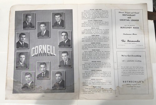 Vintage 1950 Colgate Cornell Football Game Program - Picture 9 of 12