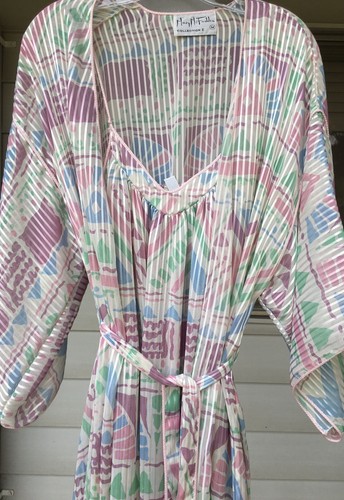 Vintage Mary Mcfadden Robe Gown Set Southwest Trib