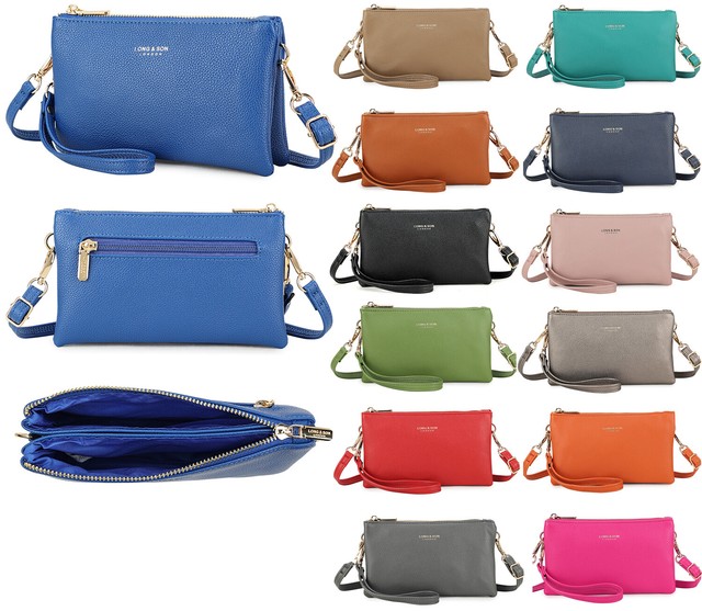 Small Clutch Bag Over Shoulder Bag Crossbody Plain Purse Multi Compartment Strap Small Clutch Bag Over Shoulder Bag Crossbody Plain Purse Multi Compartment Strap