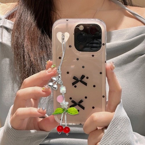 Delicate Cherry Pendant Phone Charm Keychain Pendant Accessory for Bag Handbag - Zdjęcie 5 z 8