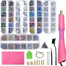 Hot Fix Rhinestones Set Crystal Glass Hotfix Applicator Iron-on Strass Heat-fix