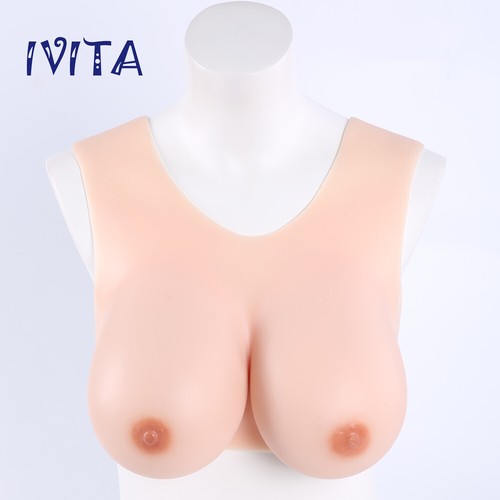 E Cup Silicone Breast Forms Crossdressing Fake Boobs Transgender Half Body Suit - Picture 1 of 12