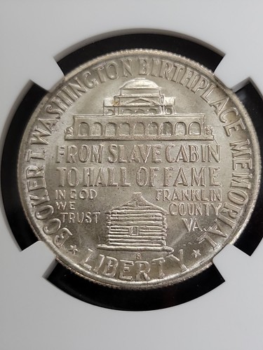 Washington (Booker T.) Commemorative Silver Dollar 1950-S MS67 NGC HIGH GRADE - Picture 3 of 4