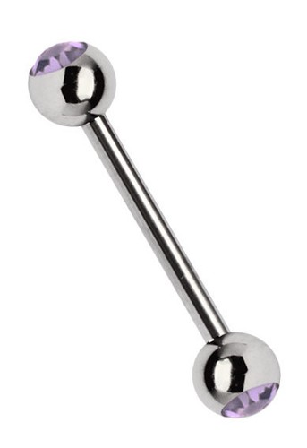 Piercing Gioielli Barra Bilanciere 1,2mm Acciaio con Due 3mm Stein Sfere, 6-14mm - Foto 8 di 17
