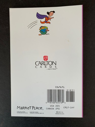 You're My Hero, Mom!  Have A Super Birthday!  Card By Carlton  Missing Envelope - Picture 3 of 3