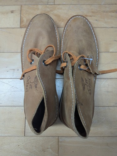 Genuine Leather Bata Safari Boots Mens UK Size 10 Suede Brown Made In Kenya VGC - 第 3/7 張圖片