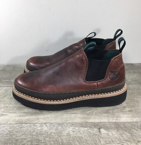 Men's Georgia Giant GR274 Romeo Work Wedge Chelsea Slip On Boots Shoes Size 9.5 - Picture 5 of 9
