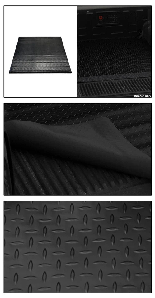 Topline For 2002-2018 Dodge Ram Rambox 5.7 Ft Rubber Truck Bed Mat Liners - Blk - Image 3 of 3