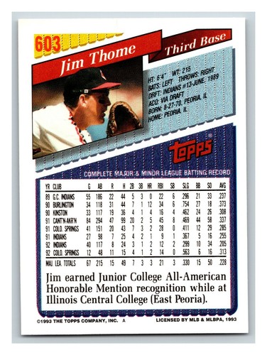 1993 Topps GOLD - Pick One - Fill Your Set - #601-#825 - Picture 7 of 447