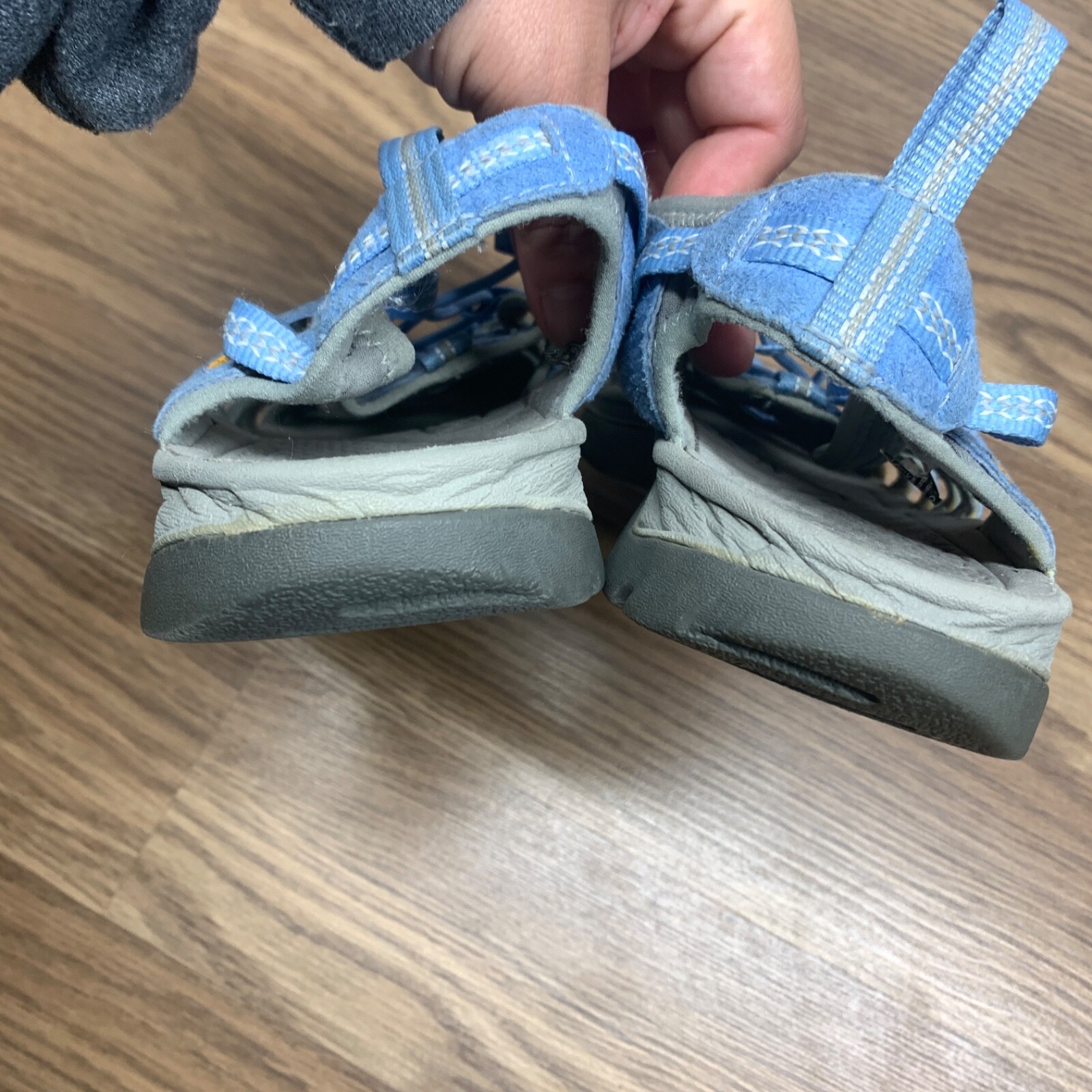 Sandali Keen Whisper donna 10 blu acqua escursionismo sport outdoor punta chiusa scarpe