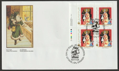 Canada #1499, Christmas Personages, UL PB, Official First Day Cover, FDC 1993