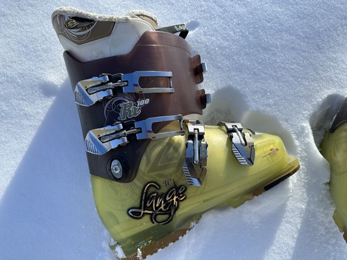 Botas de esquí Lange Rx100 245 mm para mujer 7,5 para hombre 6,5 vintage 2011 ¡Preciosas! ¡Limpio! - Imagen 1 de 5