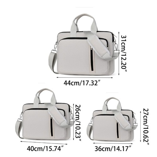 14 15.6 17.3" Oxford Cloth Laptop Shoulder Bag Water-Resistant Protective Bag - Afbeelding 8 van 8