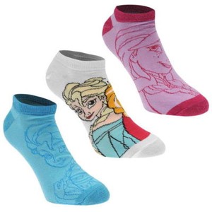 Multi-color Children/'s Beautiful Polyester Sock Frozen Cartoon Elsa//Anna Printed