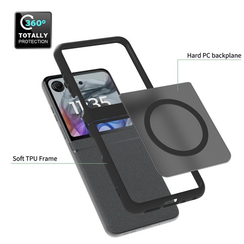For Moto Razr 2024/2025/ Razr Ultra Shockproof Silky Touch Magnetic Case Cover - Picture 8 of 17