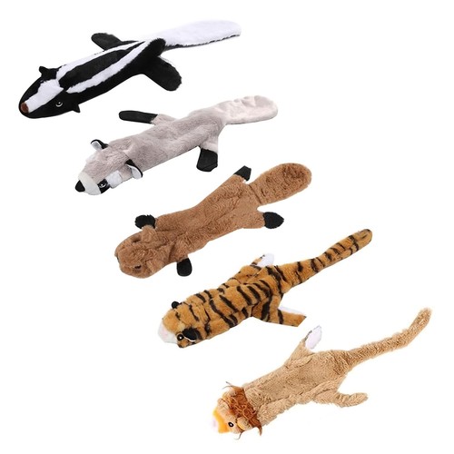 Dog Squeaky Toys No Stuffing Plush Dogs Chew Toy for Small Medium Large Dogs Pet - Picture 12 of 14