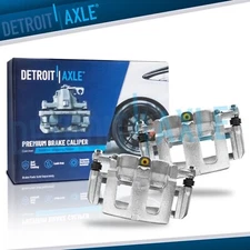 Pair Front Brake Calipers Brackets for Lincoln MKS MKT Ford Explorer Flex Taurus