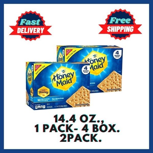 2er Pack Honey Maid Honig Graham Cracker (14,4 Unzen, 1 Packung (4 Box.) Kostenloser Versand - Bild 1 von 6