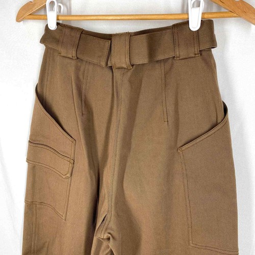 Phillip Lim Straight-Leg Twill Utility Pants Womens Brown Cotton NWOT Size 2 - Picture 6 of 9
