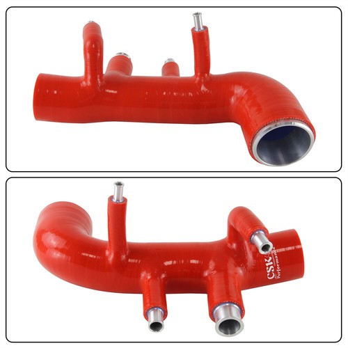 Silicone Turbo Intake Inlet Pipe Hose For Subaru GC8 EJ20 WRX STI EJ20 98-00 Rot - Picture 5 of 9