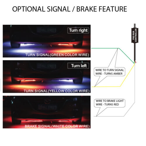 LED Wireless Remote Control Under Body Glow Kit for Jeep Wrangler JK JL JLU - Foto 2 di 12