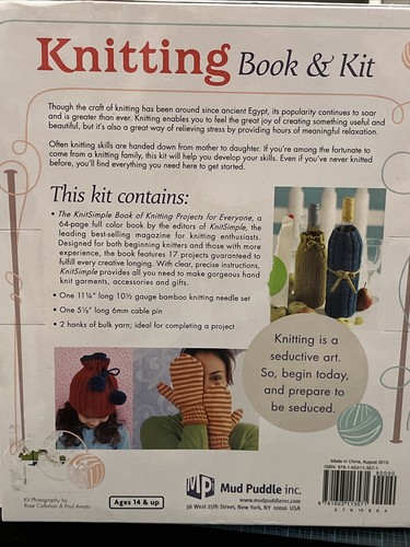 Knitting Book & Kit By Mud Puddle - New In Box - Picture 2 of 4