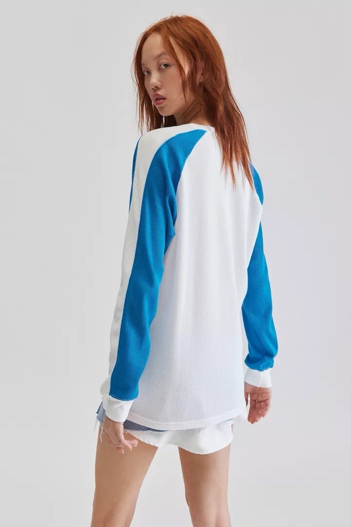 X-Girl Bicolor Thermal Long Sleeve Raglan Tee Size S | eBay