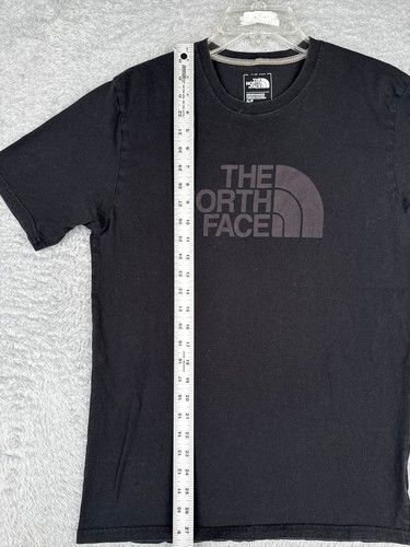 The North Face Shirt Men Small Petite Black Short Sleeve Crew Neck 100% Cotton - Picture 10 of 14
