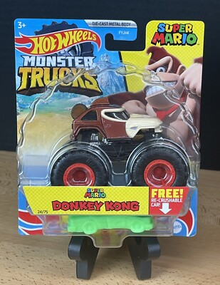 NEW! 2020 Hot Wheels DONKEY KONG Monster Trucks SUPER MARIO Giant Wheels  24/75