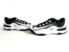 Nike Alpha Huarache Elite4 Turf Softball Shoes Black White Wmn Sz 8  FD2746-002