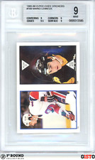 Mario Lemieux BGS 9: 1985-86 O-Pee-Chee Stickers Rookie Year Gisto - 1st Graded