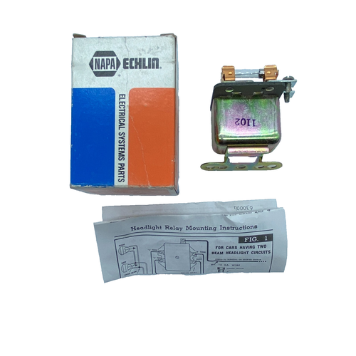Napa Echlin Automotive Electrical Headlight Relay 12 Volt HR201, NIB, NEW - Picture 3 of 7