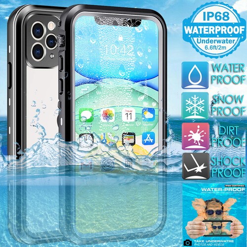 iPhone 15 14 13 12 11 Case Waterproof Rugged Shockproof Protective Clear Cover - Picture 1 of 24