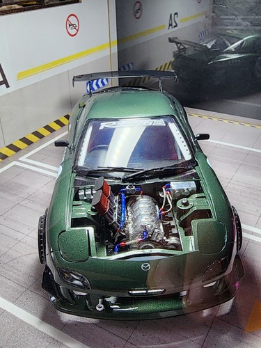 1/24 4 Rotor High Rise Intake and RX7 FD Engine Bay Transkit - Picture 1 of 9
