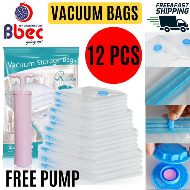Vacuum Storage Bags For Clothes E Saver W Pump Jumbo Large Medium Small