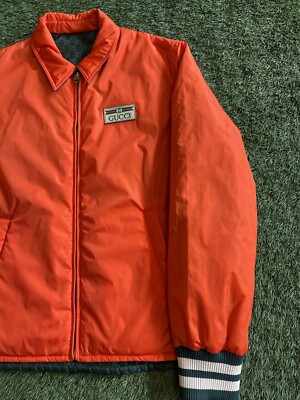 Size 46 (S) - Gucci Reversible GG Nylon Jacquard Bomber Jacket