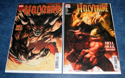 HELLVERINE #5 SPOILER variant & 6 1st print set 1st cover & 1st app HELL HULK NM