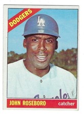 1966 Topps Baseball Card #189 John Roseboro LA Dodgers VG