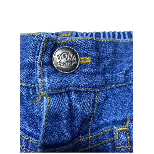 vintage nick jr dora the explore jeans sz 4T pleated embroidered toddler logo - Picture 4 of 7