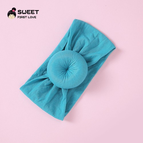 Round Knot Head Wrap - Nylon Baby Hair Turbans Childrens Headwear Accessories - Afbeelding 3 van 47