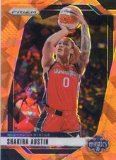 2024 Panini Prizm WNBA Orange ICE NO.134 Shakira Austin, Washington Mystics