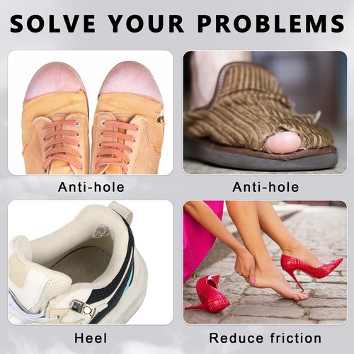 8 Pairs Shoe Heel Repair Patch Sneaker Hole Repair Patch Self-Adhesive Traine... - Picture 5 of 7