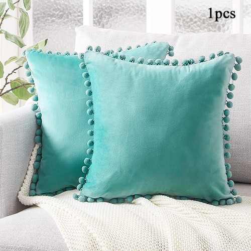 40.6cm 45.7cm 50.8cm 55.9cm 61cm Samt Schlicht Kissenbezüge Heim Sofa Dekor > - Bild 41 von 49