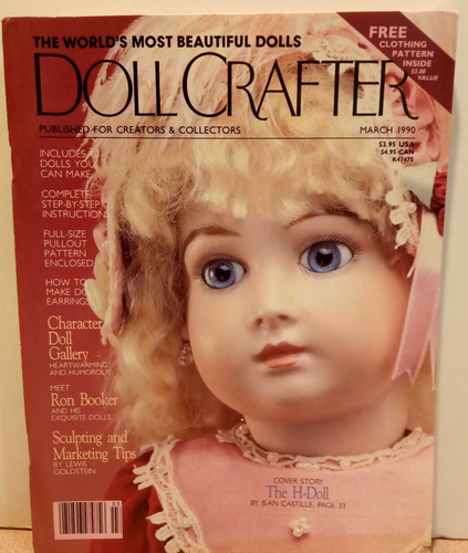 Vintage 1990's Doll Crafter Magazines Lot of 2 Pull Out Patterns Included - Foto 2 di 5
