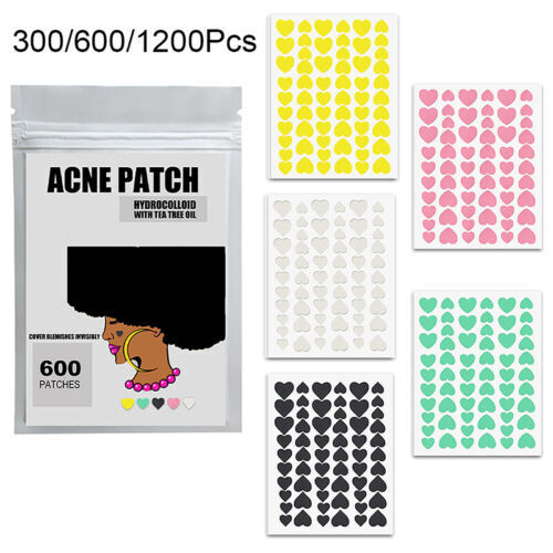 300/600/1200 PCS/SET Heart Pimple Patch Acne Colorful Invisible Acne Remova5 - Picture 7 of 11