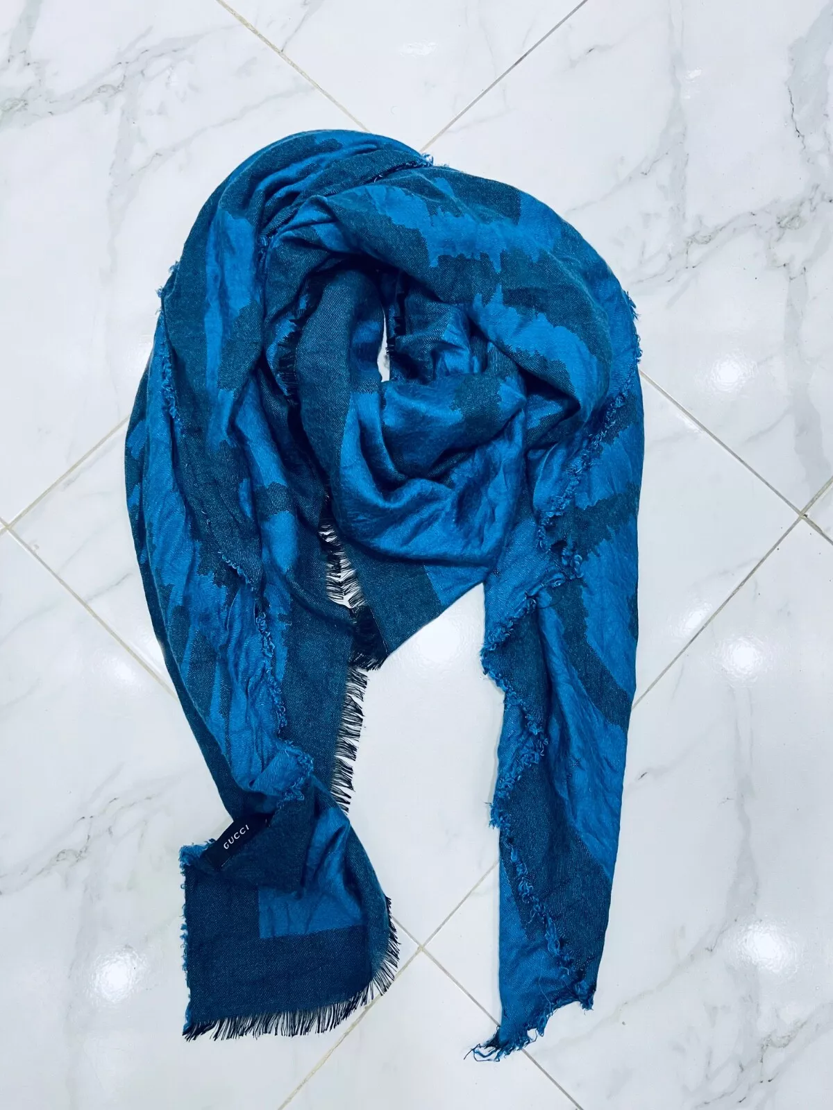 Foulard carré Gucci coton soie