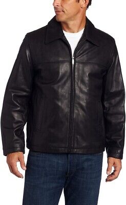 Men's Dockers Genuine Leather Shell Bomber Jacket L Black | eBay Men's Dockers Genuine Leather Shell Bomber Jacket L Black | eBay